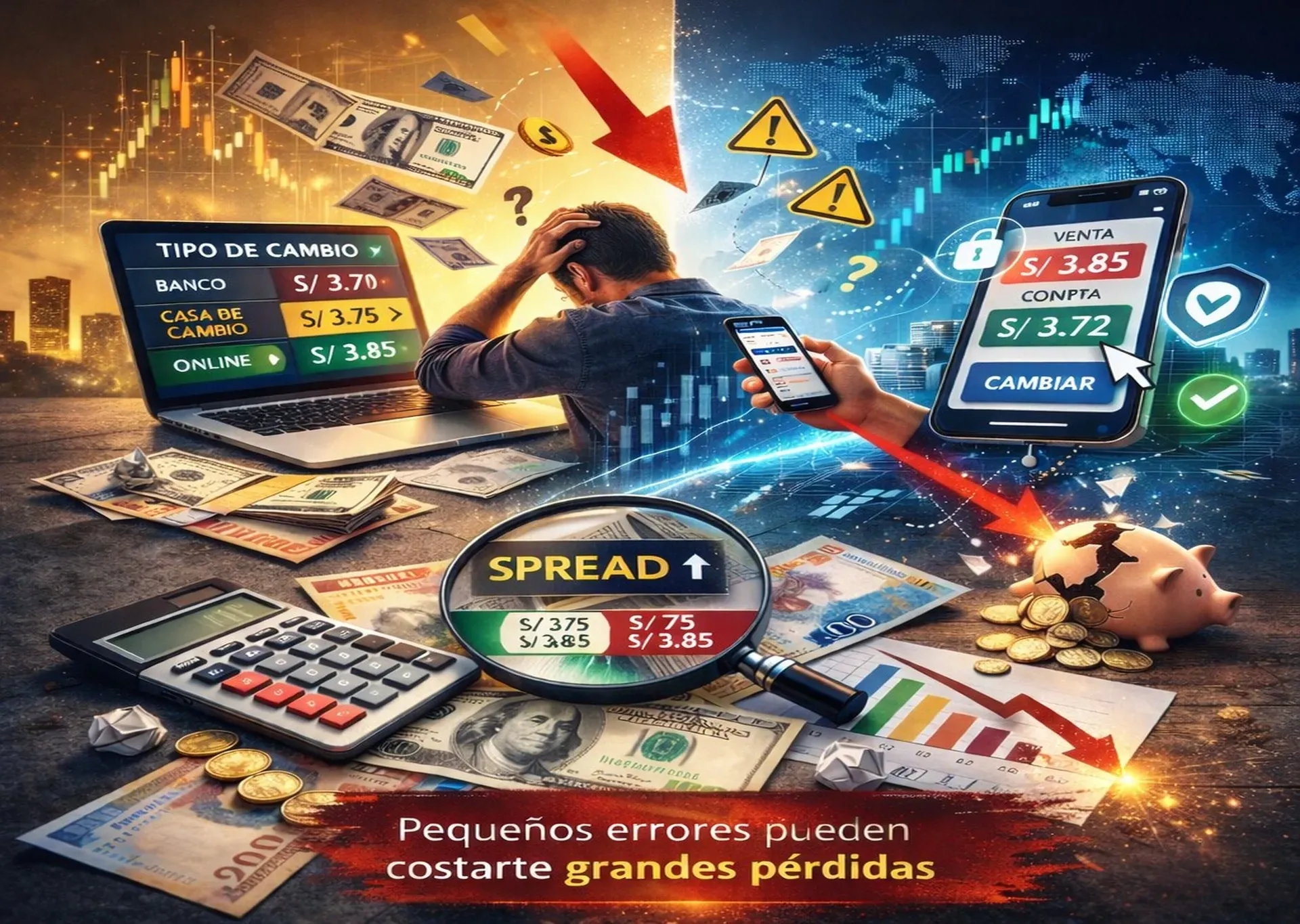 Errores comunes al cambiar dólares que te hacen perder dinero